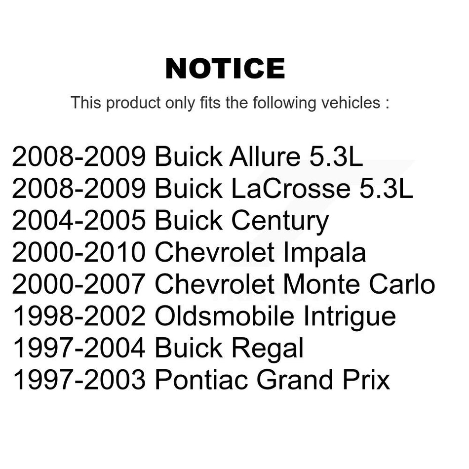 Rear Brake Caliper Kit For Chevrolet Impala Buick LaCrosse Monte Carlo Pontiac Grand Prix KBC-100297