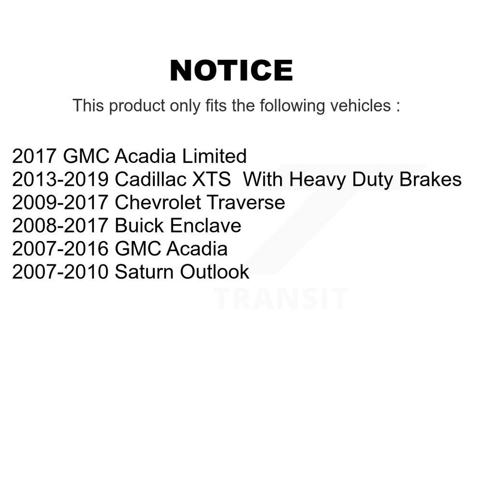 Rear Disc Brake Caliper Kit For GMC Acadia Buick Enclave Chevrolet Traverse Cadillac XTS KBC-100301