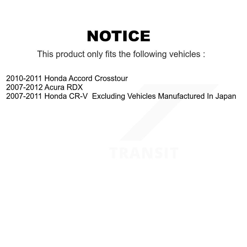 Rear Disc Brake Caliper Assembly Left Right Side (Driver Passenger) Kit For Honda CR-V Acura RDX Accord Crosstour KBC-100304