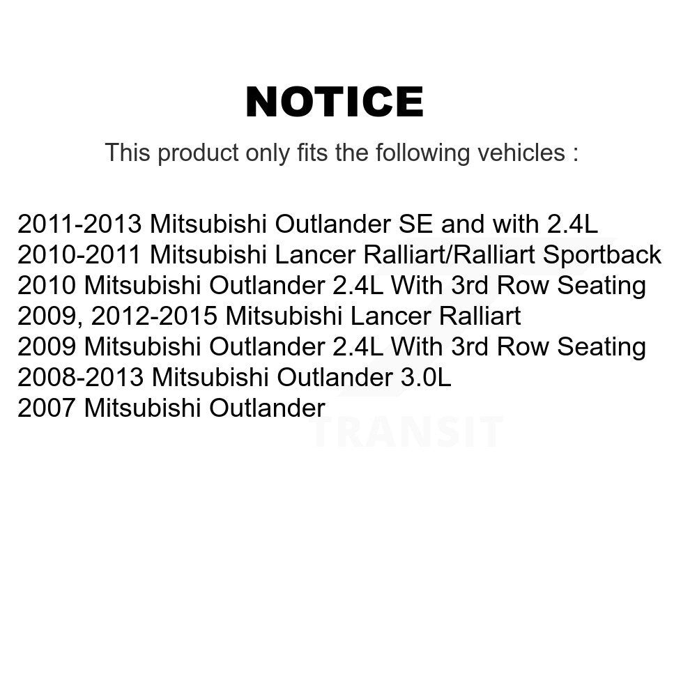 Rear Brake Caliper Left Right Side (Driver Passenger) Kit For Mitsubishi Lancer Outlander KBC-100307