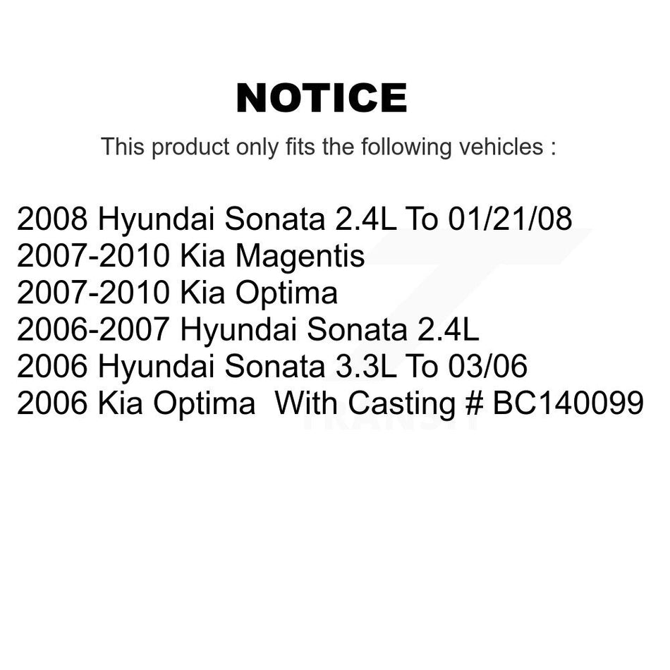 Rear Disc Brake Caliper Assembly Left Right Side (Driver Passenger) Kit For Hyundai Sonata Kia Optima Magentis KBC-100312