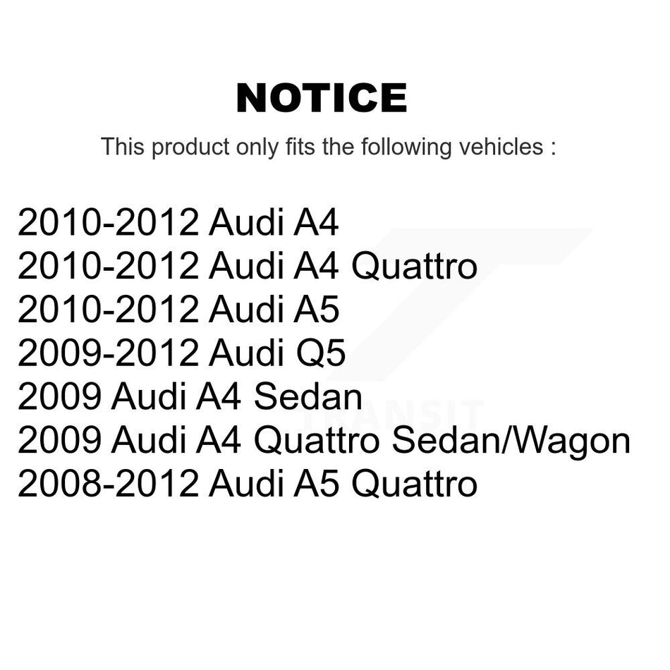 Rear Disc Brake Caliper Assembly Left Right Side (Driver Passenger) Kit For Audi Q5 A4 Quattro A5 KBC-100330