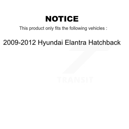 Rear Disc Brake Caliper Left Right Side Kit For 2009-2012 Hyundai Elantra Hatchback KBC-100346