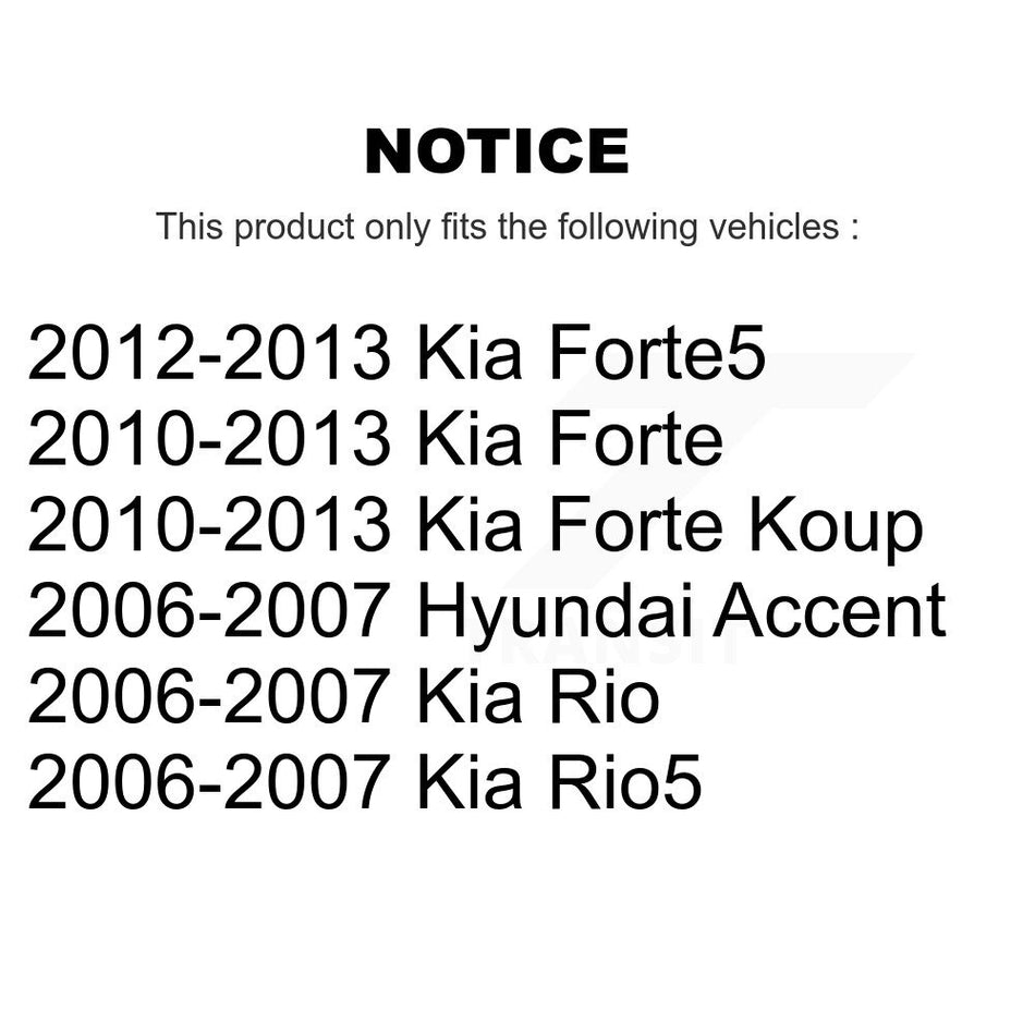 Rear Disc Brake Caliper Assembly Left Right Side (Driver Passenger) Kit For Kia Forte Hyundai Accent Koup Rio Rio5 Forte5 KBC-100359