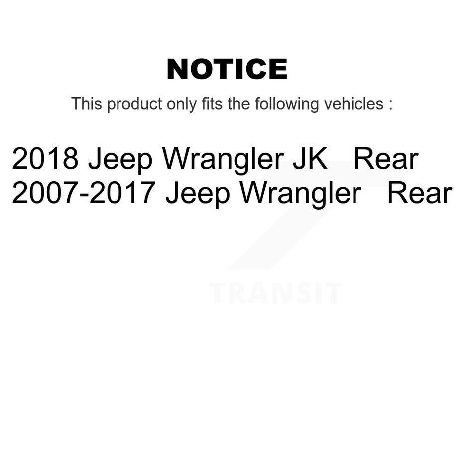 Rear Disc Brake Caliper Assembly Left Right Side (Driver Passenger) Kit For Jeep Wrangler JK KBC-100369