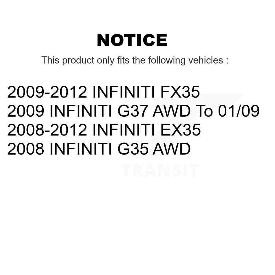 Rear Disc Brake Caliper Assembly Left Right Side (Driver Passenger) Kit For INFINITI QX50 EX35 FX35 QX70 FX37 EX37 KBC-100377