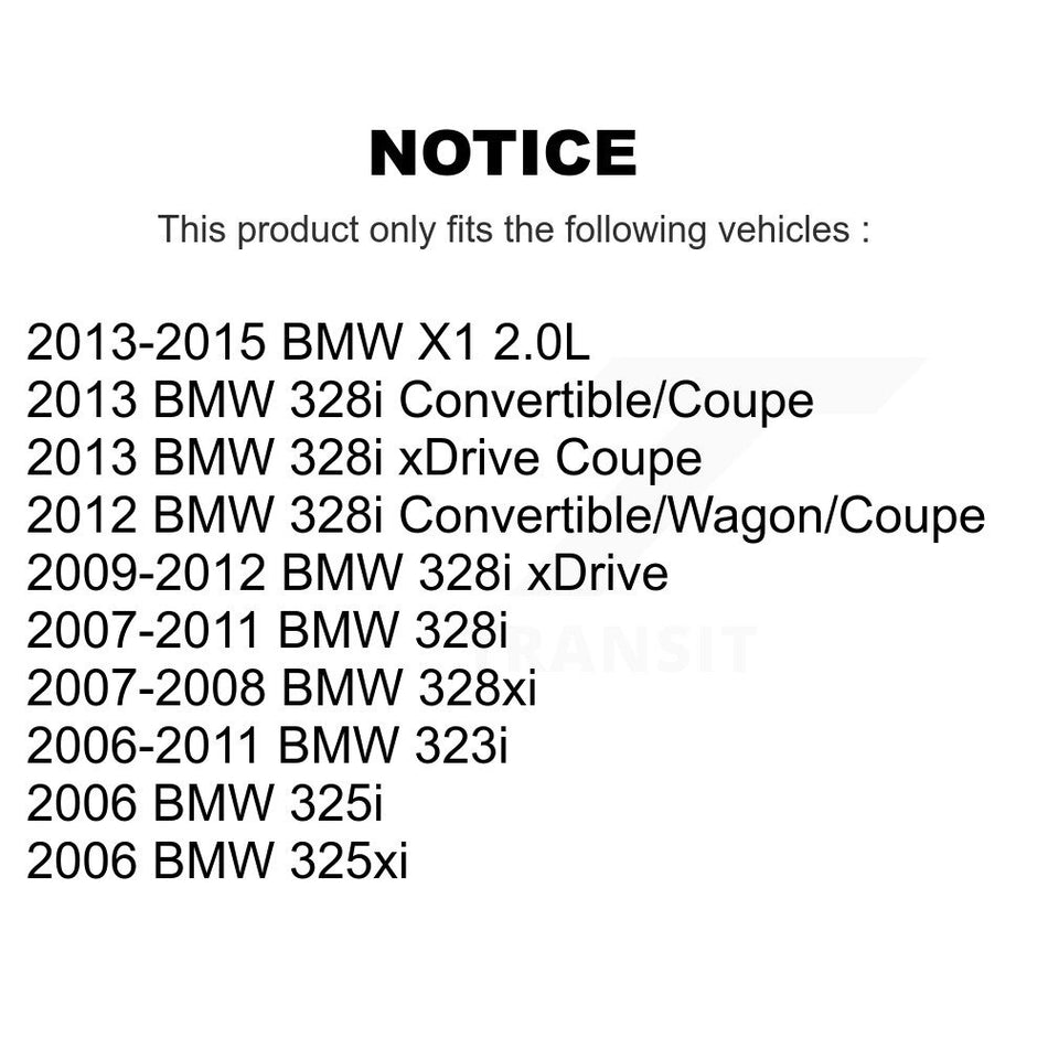 Rear Disc Brake Caliper Assembly Left Right Side (Driver Passenger) Kit For BMW 328i xDrive X1 325i 328xi 325xi 323i KBC-100393