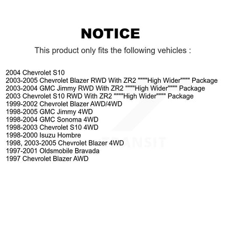 Rear Brake Caliper Kit For Chevrolet GMC Blazer S10 Jimmy Sonoma Isuzu Hombre Oldsmobile KBC-100401