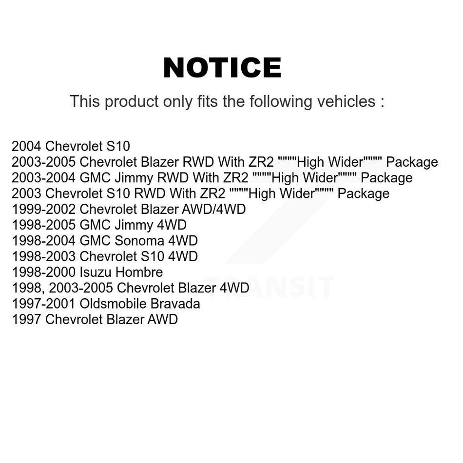Rear Brake Caliper Kit For Chevrolet GMC Blazer S10 Jimmy Sonoma Isuzu Hombre Oldsmobile KBC-100401