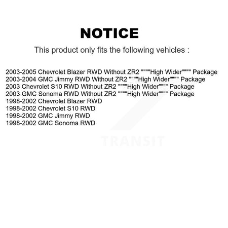 Rear Disc Brake Caliper Left Right Side Kit For Chevrolet GMC Blazer S10 Sonoma Jimmy RWD KBC-100402