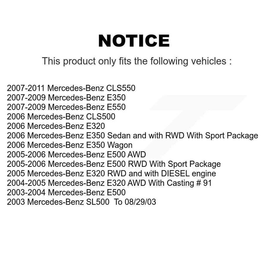 Rear Disc Brake Caliper Kit For Mercedes-Benz E350 E320 E500 SL500 CLS550 CLS500 E550 KBC-100412