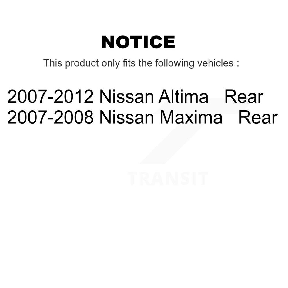 Rear Disc Brake Caliper Assembly Left Right Side (Driver Passenger) Kit For Nissan Altima Maxima KBC-100423