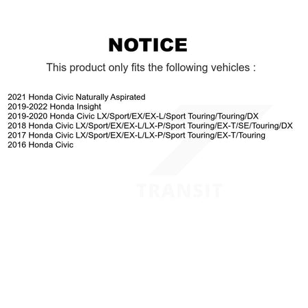 Rear Disc Brake Caliper Left Right Side (Driver Passenger) Kit For Honda Civic Insight KBC-100430