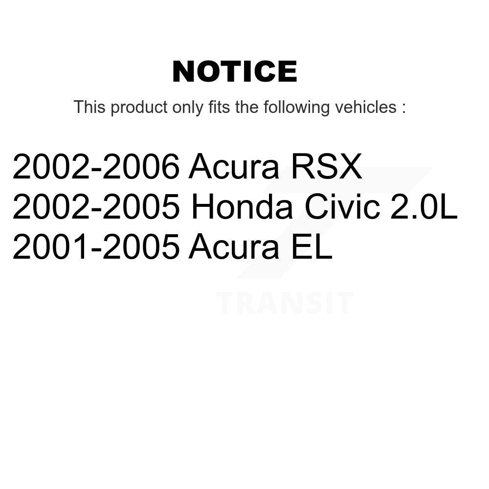 Rear Brake Caliper Left Right Side (Driver Passenger) Kit For Honda Civic Acura EL RSX KBC-100431