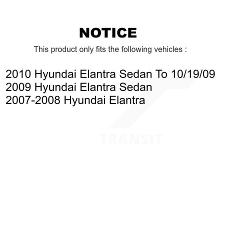 Rear Disc Brake Caliper Left Right Side (Driver Passenger) Kit For Hyundai Elantra KBC-100436