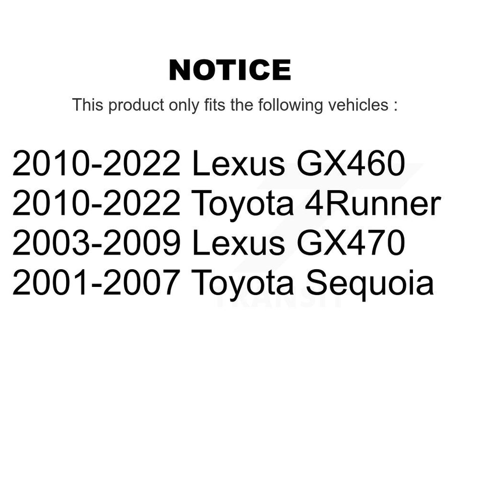 Rear Disc Brake Caliper Assembly Left Right Side (Driver Passenger) Kit For Toyota 4Runner Lexus Sequoia GX460 GX470 KBC-100438