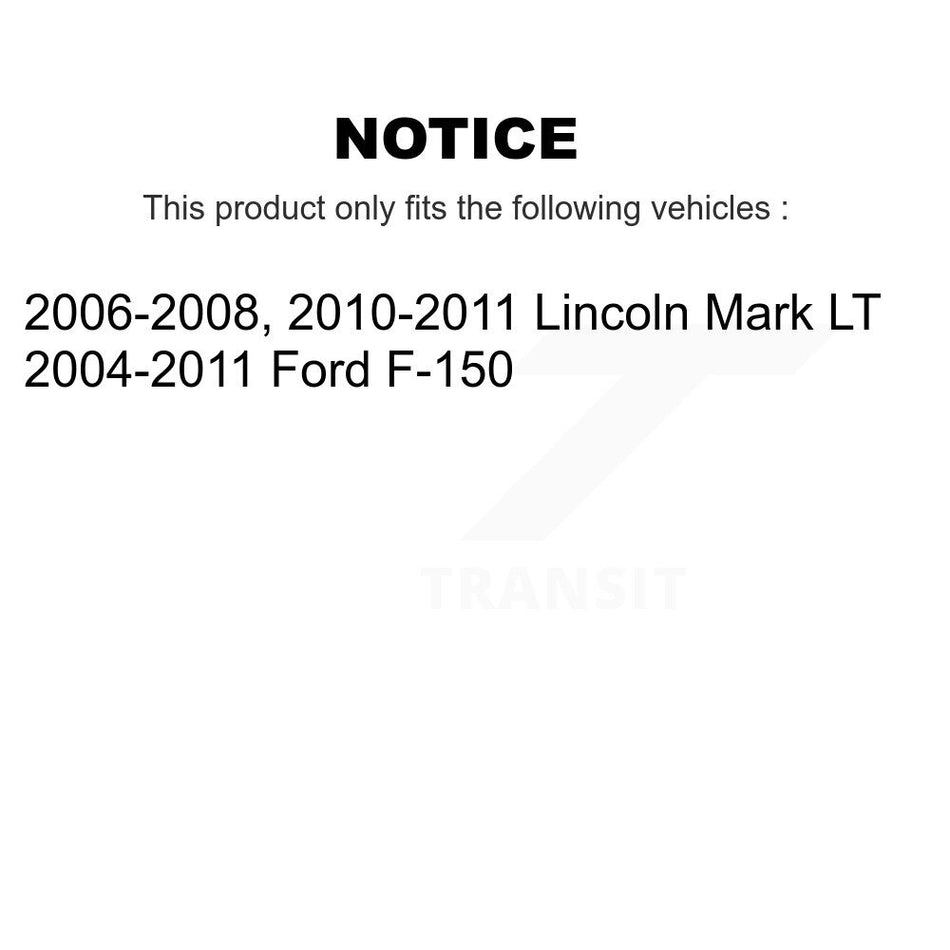Rear Disc Brake Caliper Assembly Left Right Side (Driver Passenger) Kit For Ford F-150 Lincoln Mark LT KBC-100442