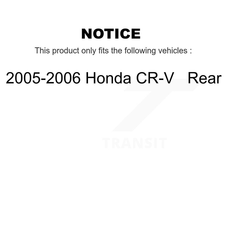 Rear Disc Brake Caliper Assembly Left Right Side (Driver Passenger) Kit For 2005-2006 Honda CR-V KBC-100451