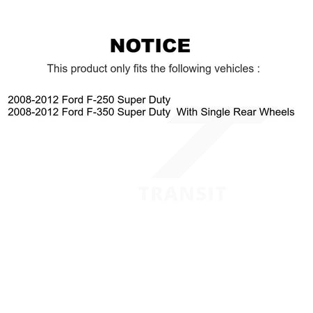Rear Disc Brake Caliper Left Right Side Kit For 2008-2012 Ford F-350 Super Duty F-250 KBC-100453