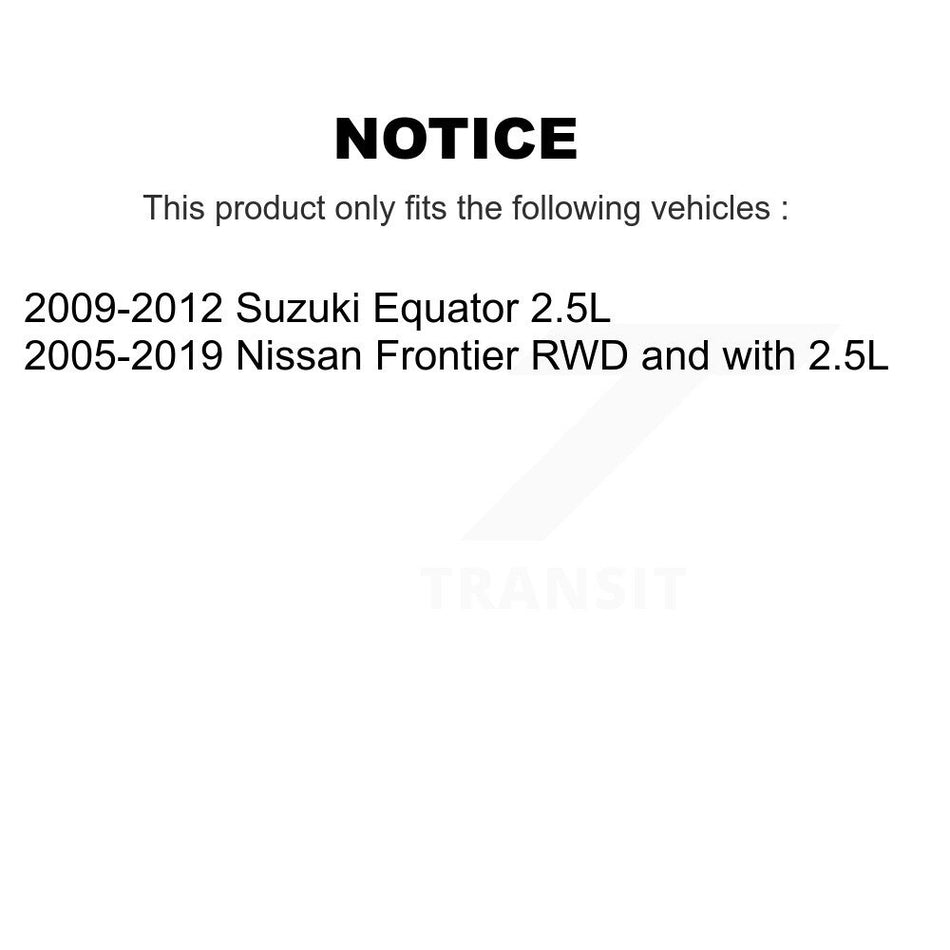 Front Rear Disc Brake Caliper Left Right Side Kit For Nissan Frontier Suzuki Equator KBC-100471