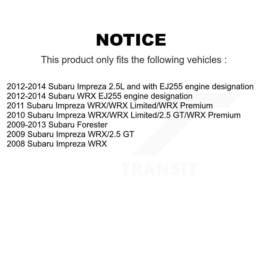 Front Rear Brake Caliper Left Right Driver Passenger Kit For Subaru Impreza Forester WRX KBC-100472