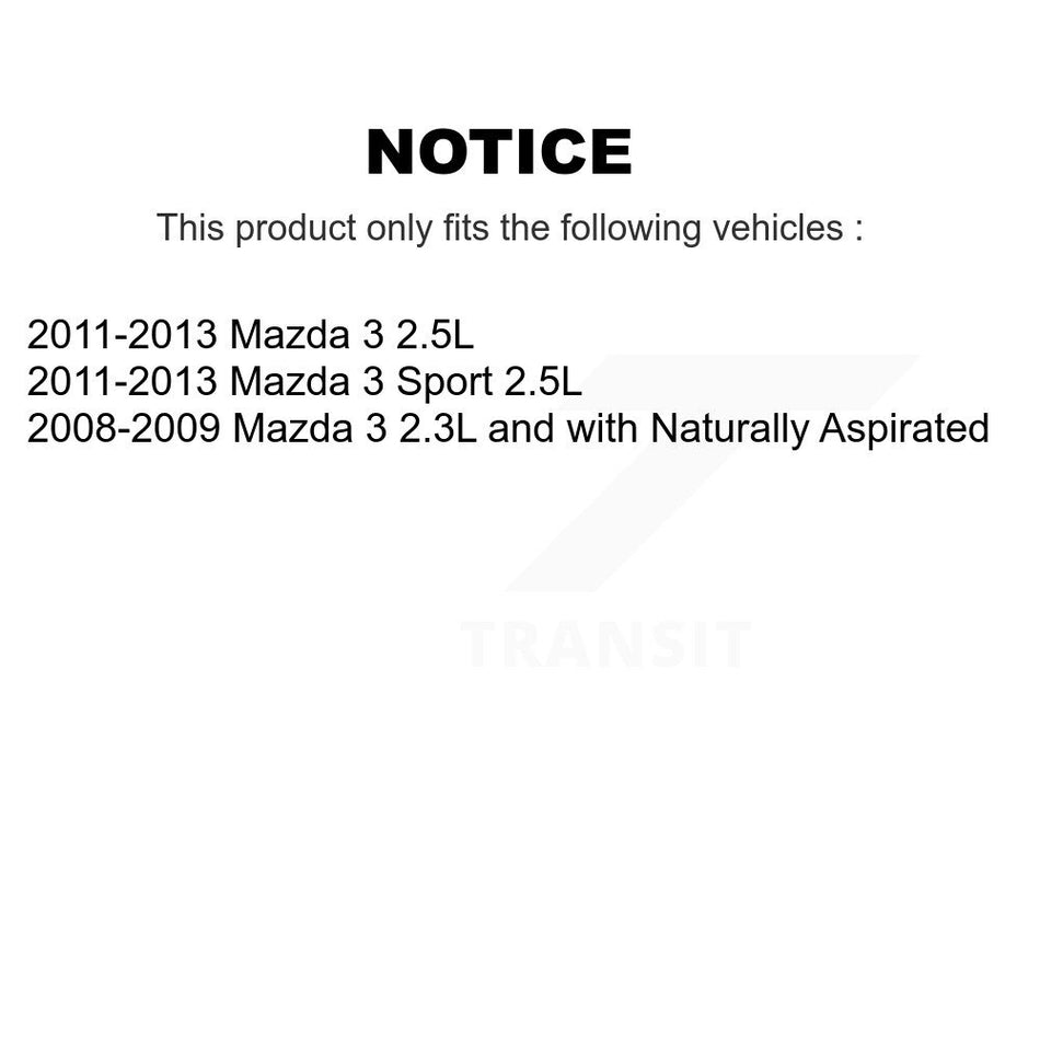 Front Rear Disc Brake Caliper Left Right Side (Driver Passenger) Kit For Mazda 3 Sport KBC-100495