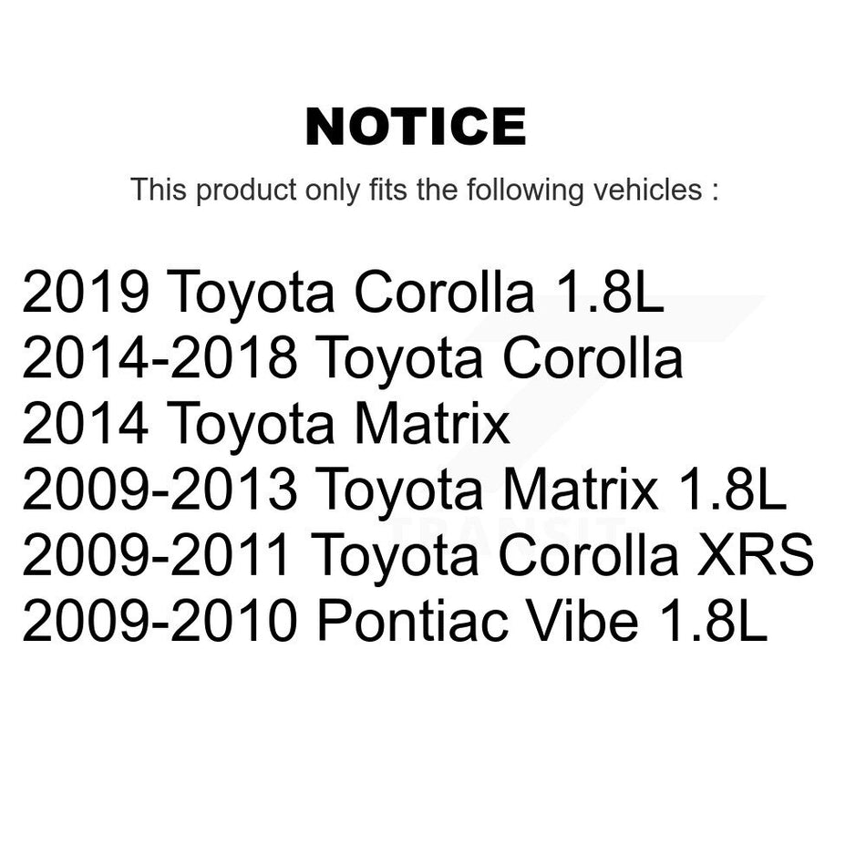 Front Rear Disc Brake Caliper Left Right Side Kit For Toyota Corolla Matrix Pontiac Vibe KBC-100518