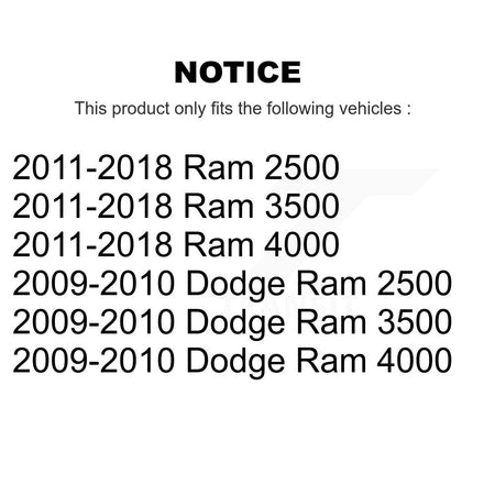 Front Brake Caliper Left Right Side (Driver Passenger) Kit For Ram 3500 2500 Dodge 4000 KBC-100599