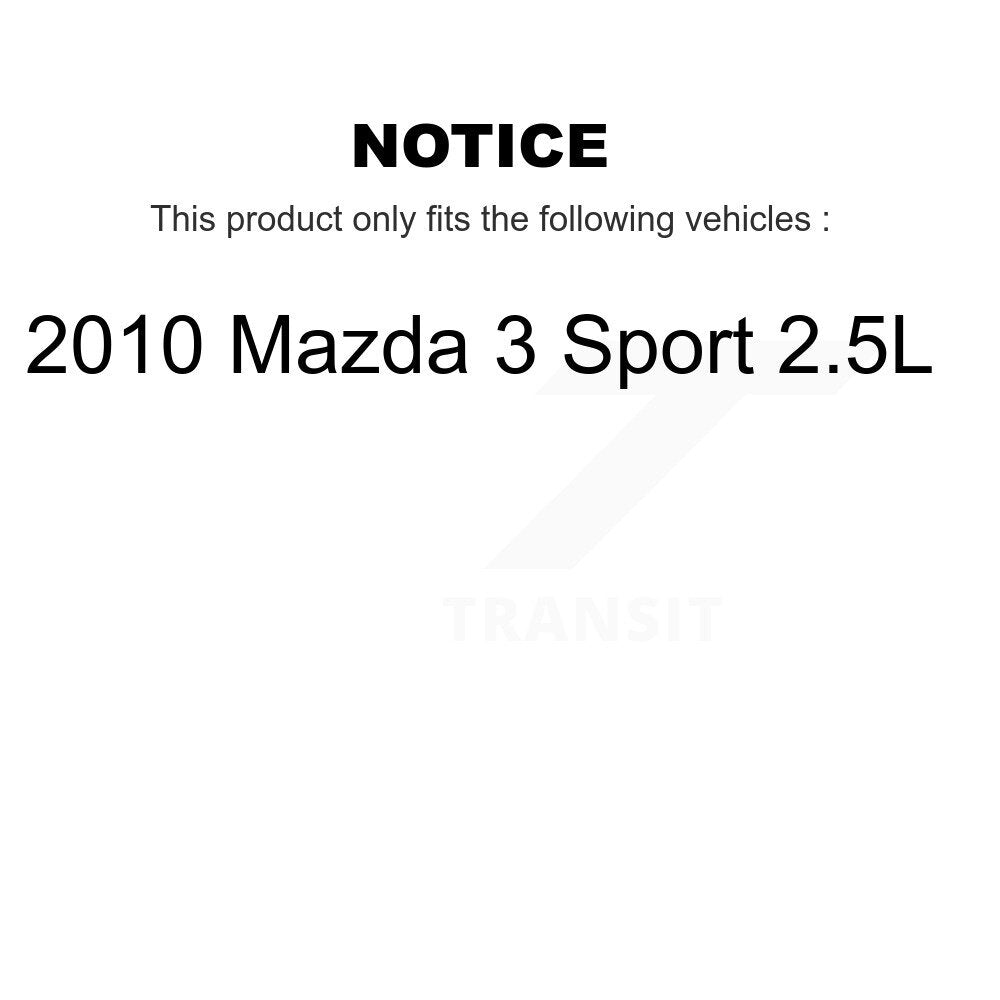 Front Rear Brake Caliper Left Right Driver Passenger Side Kit For 2010 Mazda 3 Sport 2.5L KBC-100609