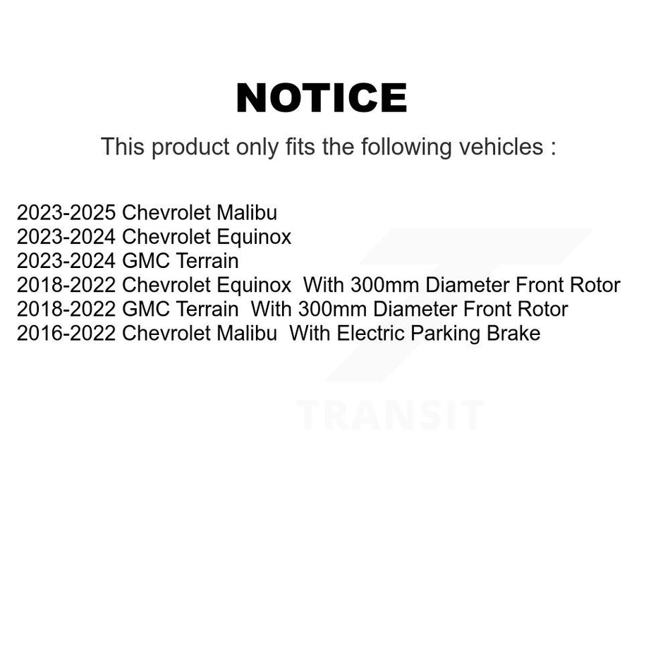 Front Rear Brake Caliper Left Right Side Kit For Chevrolet Equinox GMC Terrain Malibu KBC-100764