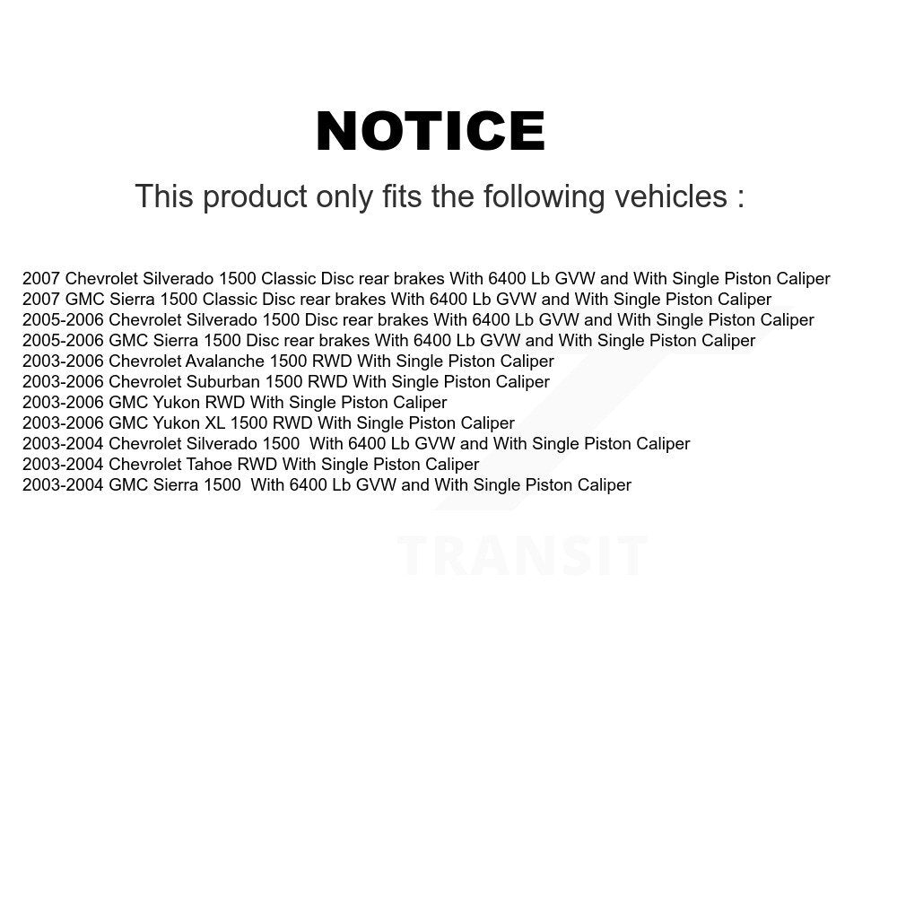 Front Rear Brake Caliper Kit For Chevrolet GMC Silverado 1500 Sierra Avalanche Classic XL KBC-100816
