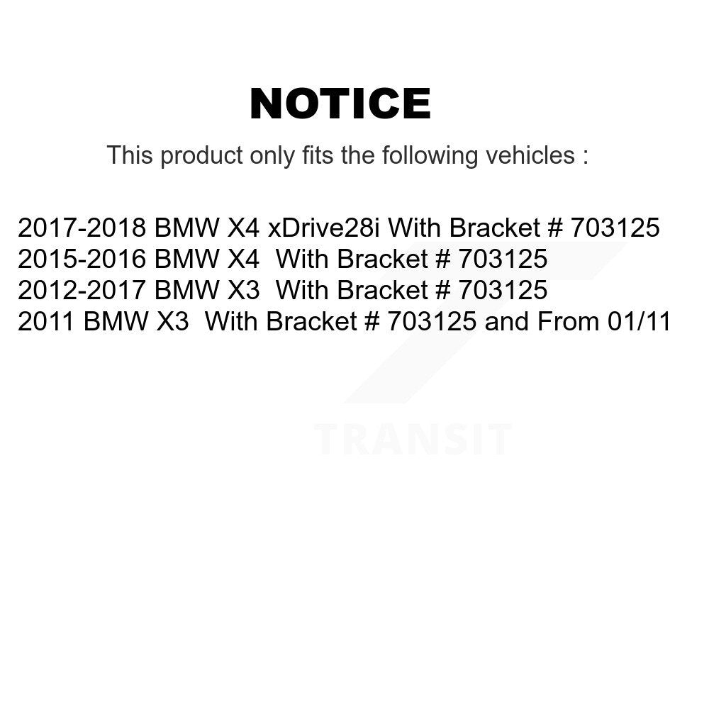 Front Rear Disc Brake Caliper Left Right Side (Driver Passenger) Kit For BMW X3 X4 KBC-100819