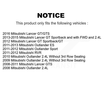 Front Rear Brake Caliper Left Right Side Kit For Mitsubishi Lancer Outlander Sport RVR KBC-100821
