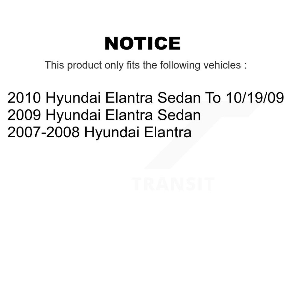 Front Rear Disc Brake Caliper Left Right Side (Driver Passenger) Kit For Hyundai Elantra KBC-100829