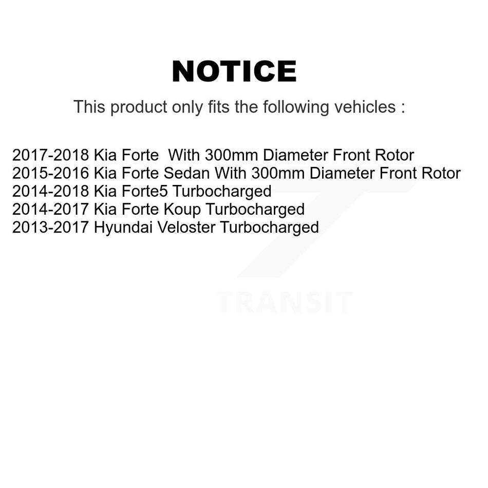 Front Rear Brake Caliper Left Right Side Kit For Kia Forte Hyundai Veloster Forte5 Koup KBC-100846