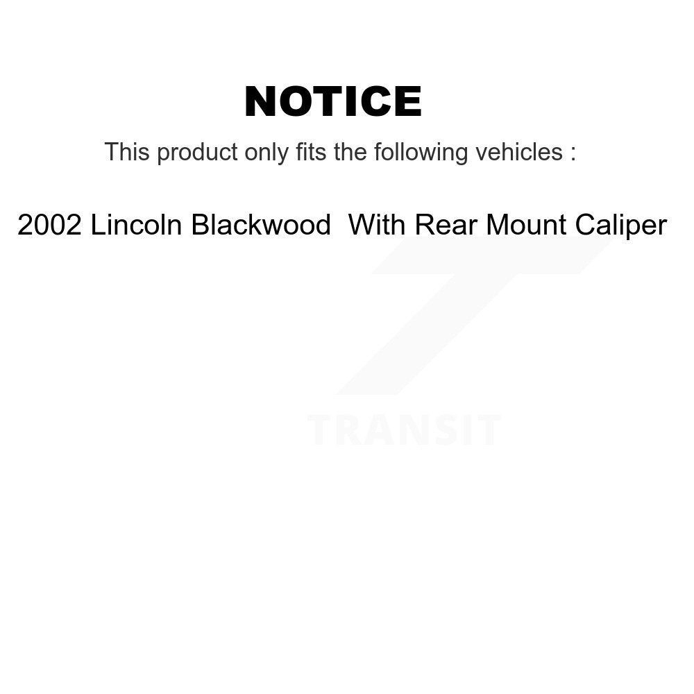 Front Rear Disc Brake Caliper Kit For 2002 Lincoln Blackwood With Mount KBC-100847