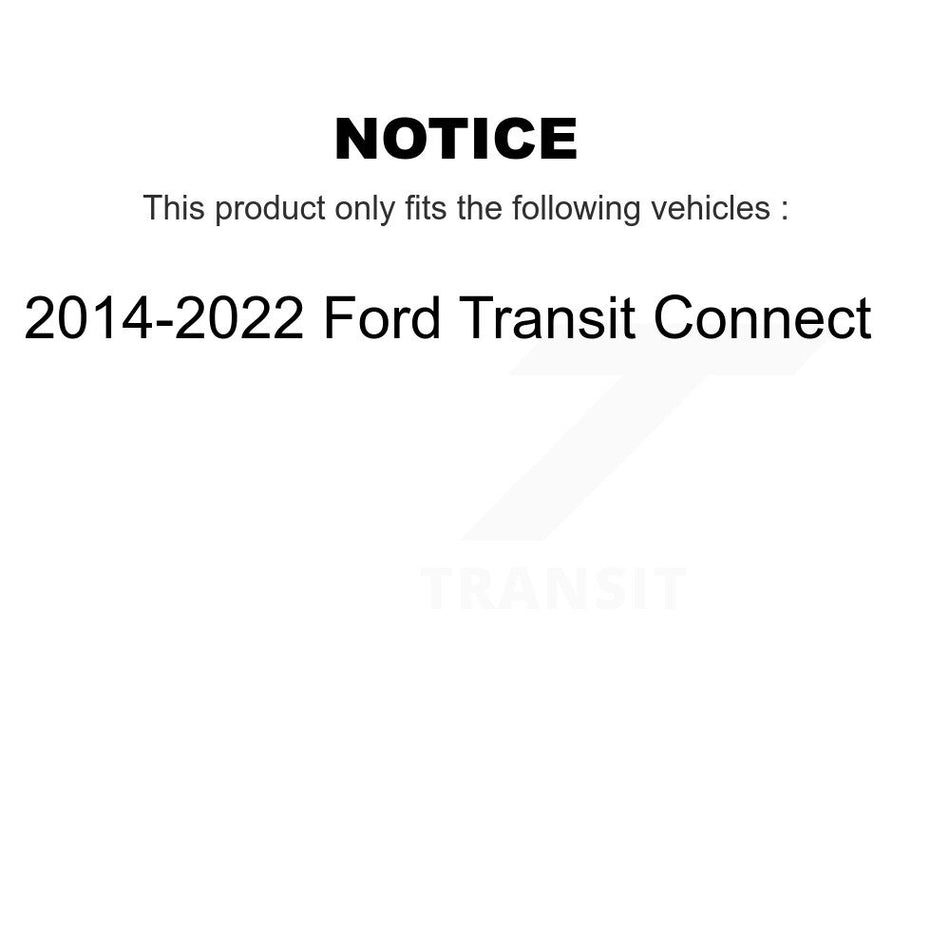 Front Rear Disc Brake Caliper Left Right Side Kit For 2014-2022 Ford Transit Connect KBC-100862