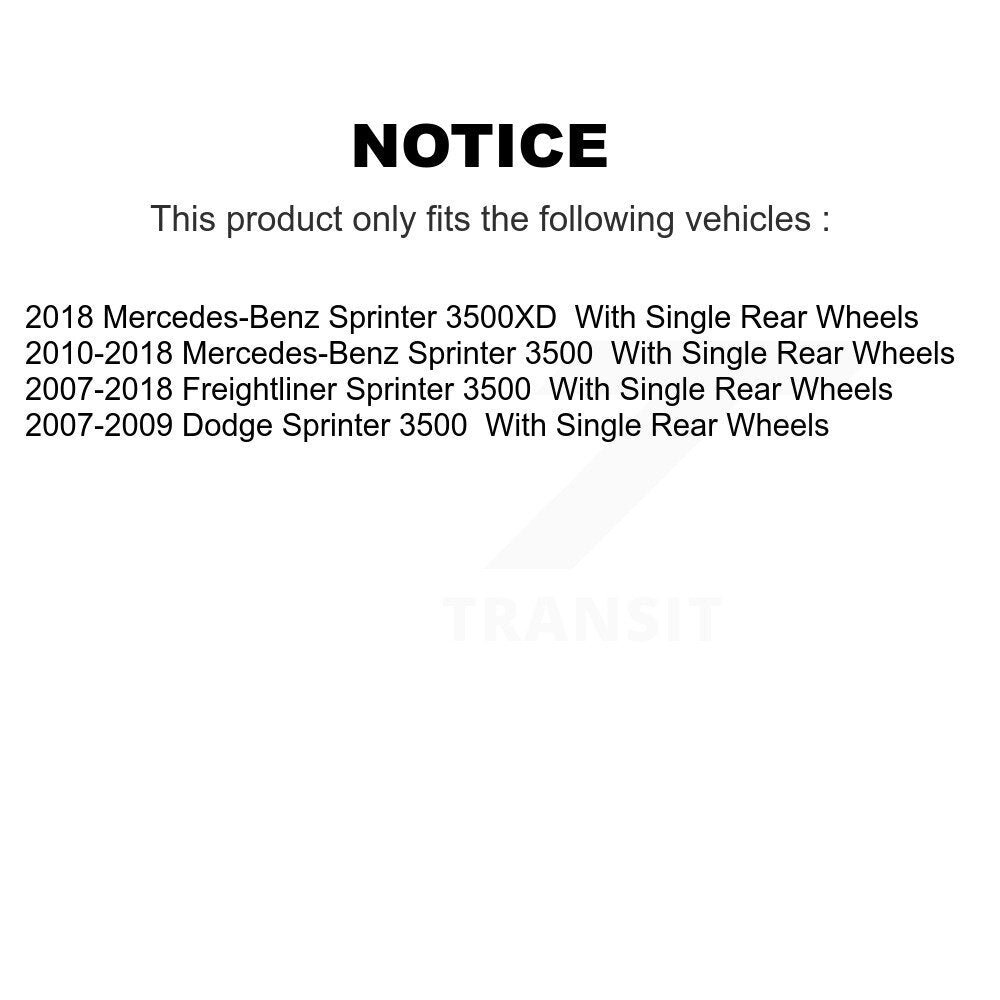 Front Rear Brake Caliper Kit For Sprinter 3500 Mercedes-Benz Dodge Freightliner 3500XD KBC-100863