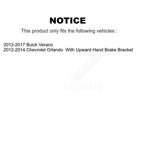 Front Rear Disc Brake Caliper Left Right Side Kit For Buick Verano Chevrolet Orlando KBC-100864