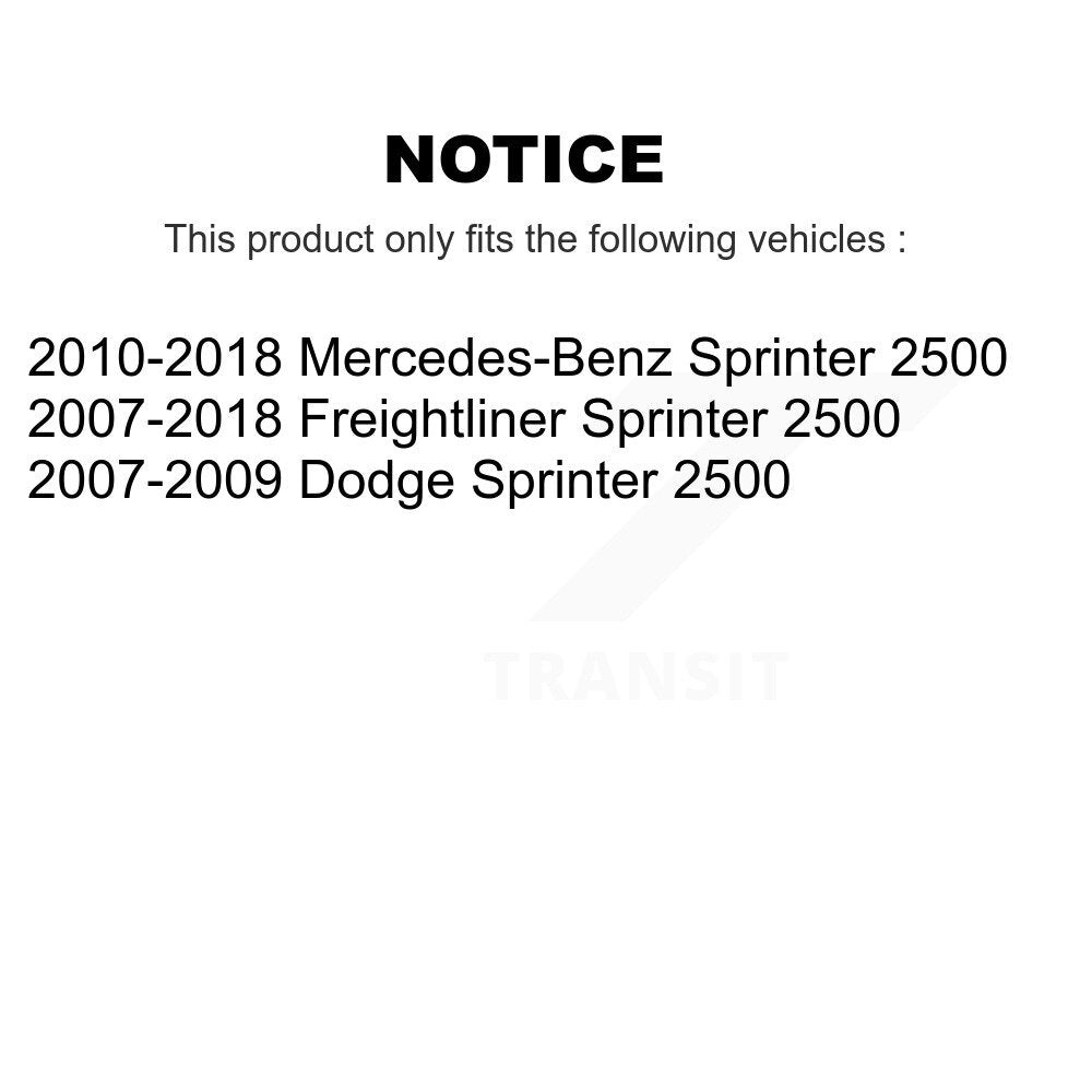 Front Rear Disc Brake Caliper Kit For Sprinter 2500 Mercedes-Benz Dodge Freightliner KBC-100875