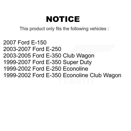Front Rear Brake Caliper Kit For Ford E-350 Super Duty E-250 Club Wagon Econoline E-150 KBC-100883