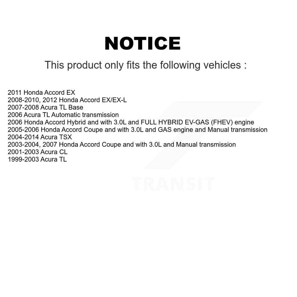 Front Disc Brake Caliper Rotors And Ceramic Pads Kit For Honda Accord Acura TL TSX CL KC8-100034N