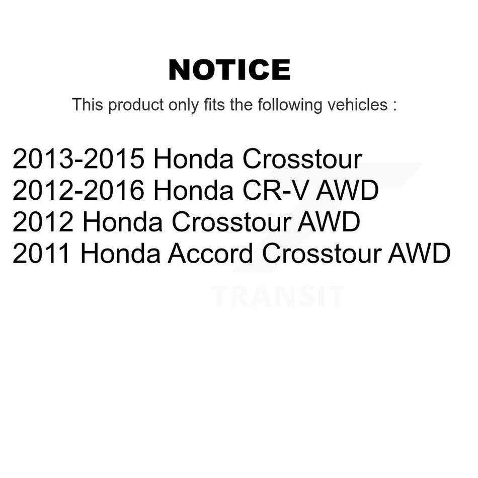 Front Disc Brake Caliper Rotors And Ceramic Pads Kit For Honda CR-V Crosstour Accord KC8-100112C