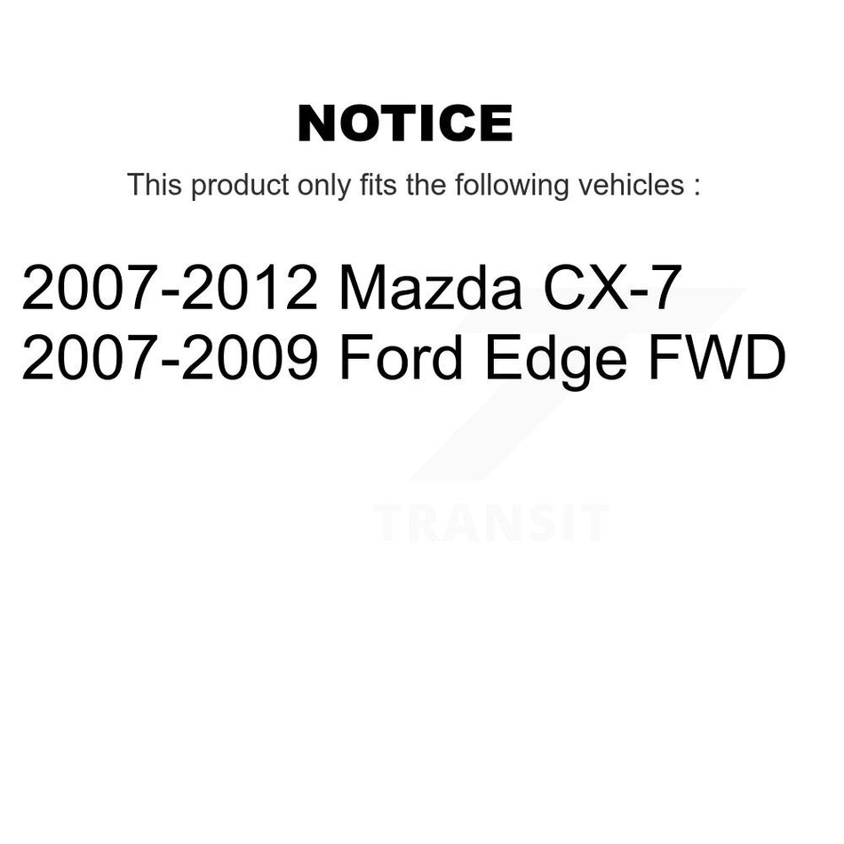 Front Disc Brake Caliper Rotors And Semi-Metallic Pads Kit For Mazda CX-7 Ford Edge KC8-100124P