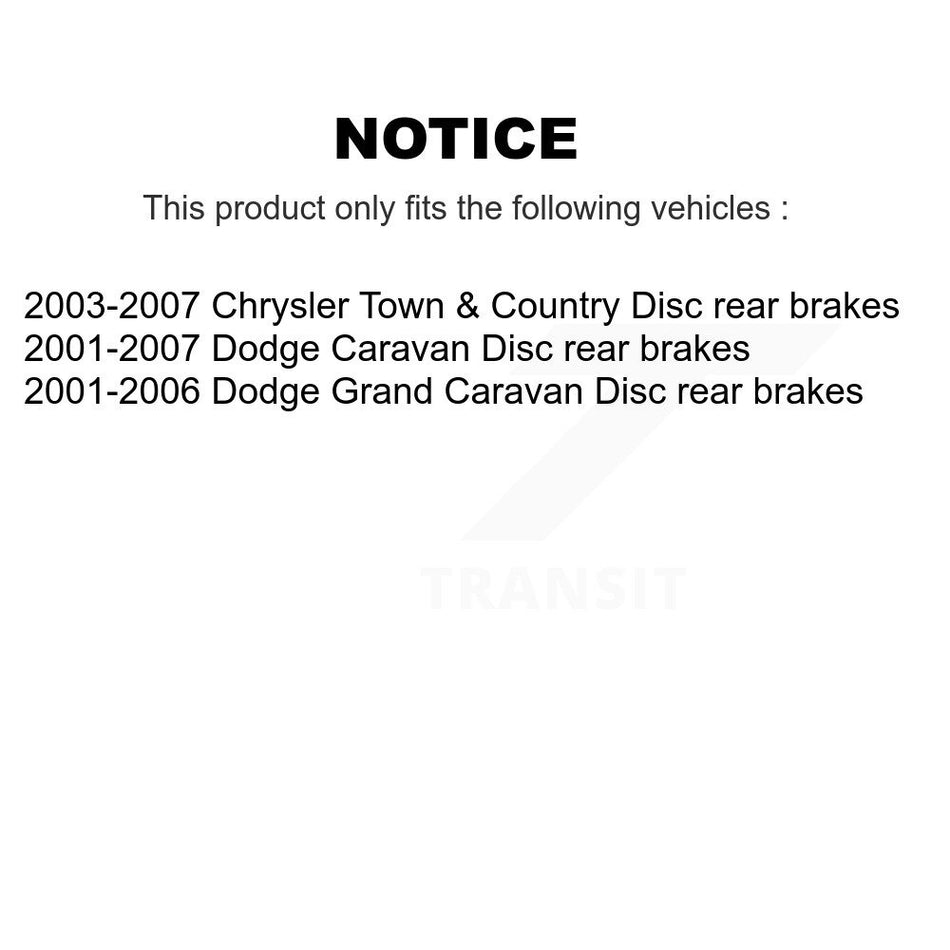 Front Rear Disc Brake Caliper Rotors Drums Semi-Metallic Pads Shoes Wheel Cylinders And Hardware Kit (11Pc) For Dodge Chrysler Town & Country Grand Caravan rear brakes KC8-100875S