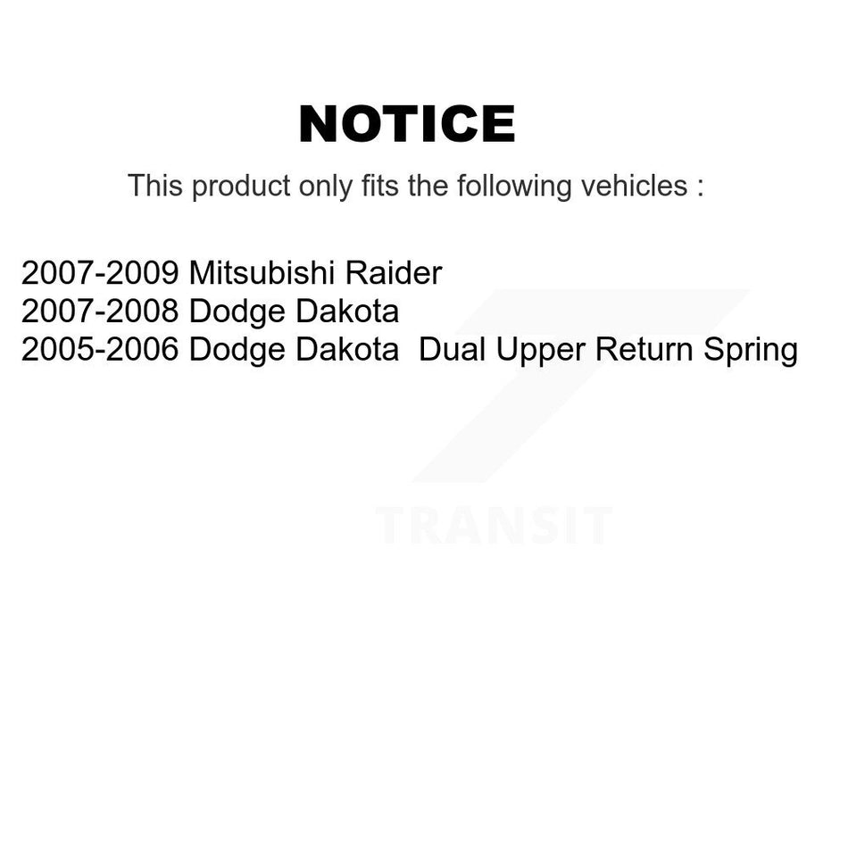 Front Rear Disc Brake Caliper Rotors Drums Ceramic Pads Shoes Wheel Cylinders And Hardware Kit (11Pc) For Dodge Dakota Mitsubishi Raider KC8-100925T