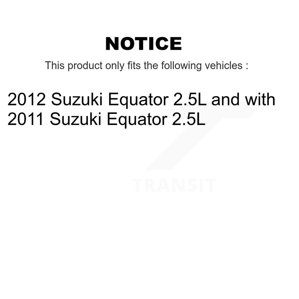 Front Rear Disc Brake Caliper Rotors And Ceramic Pads Kit (10Pc) For Suzuki Equator KC8-101023C