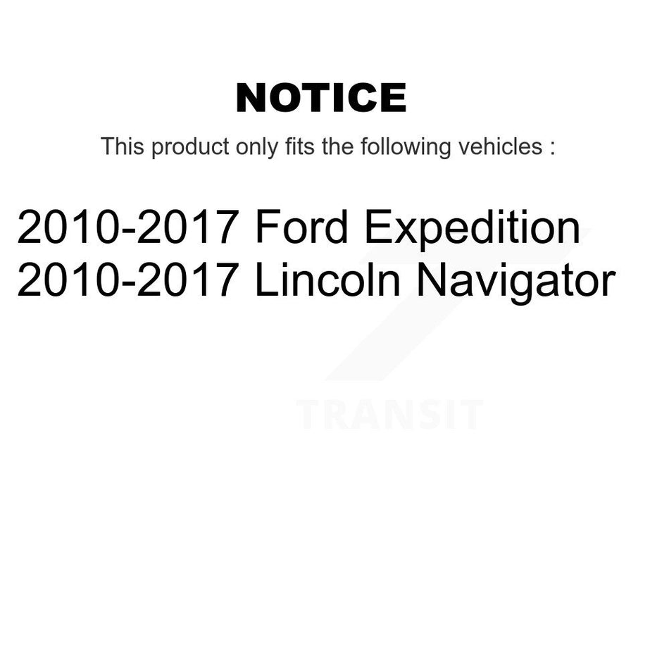 Front Rear Disc Brake Caliper Rotors And Semi-Metallic Pads Kit (10Pc) For 2010-2017 Ford Expedition Lincoln Navigator KC8-101094S