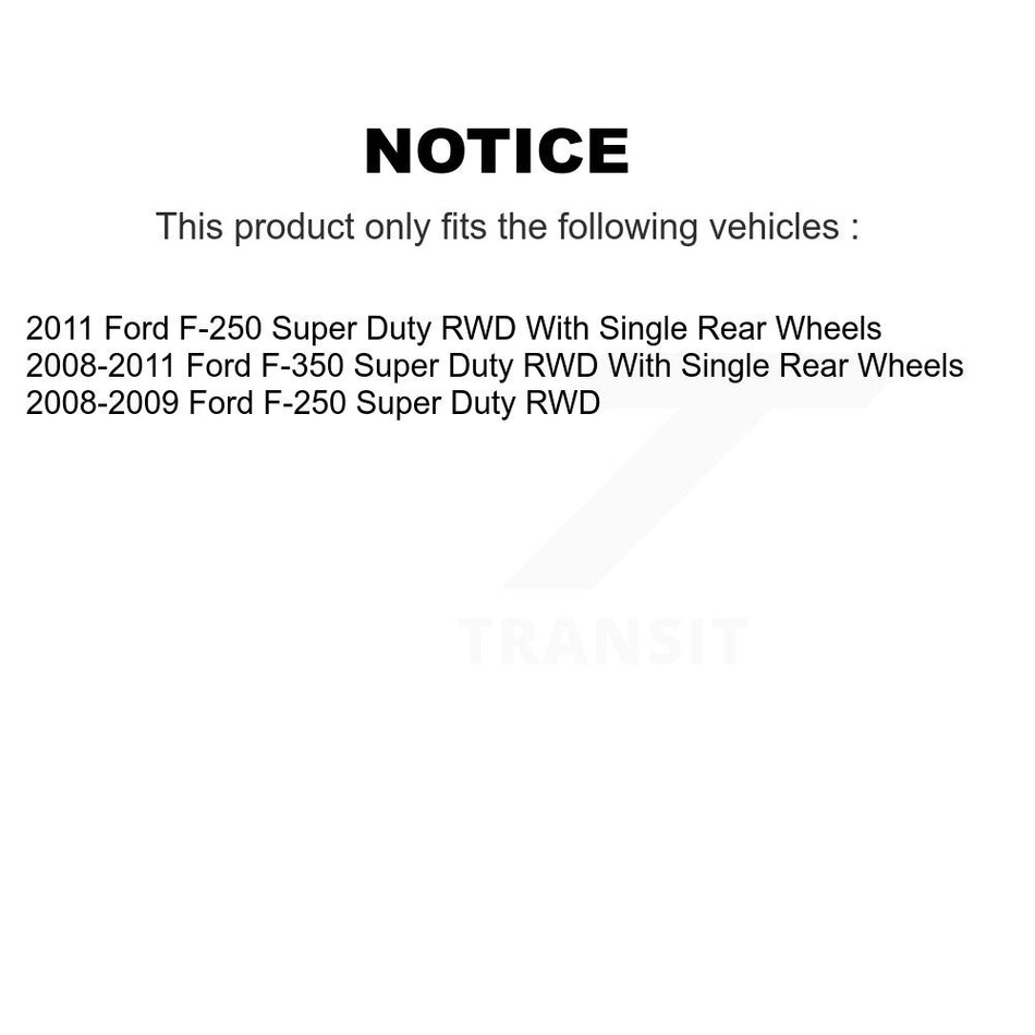 Front Disc Brake Caliper Rotors And Semi-Metallic Pads Kit For Ford F-250 Super Duty F-350 RWD KC8-101347N