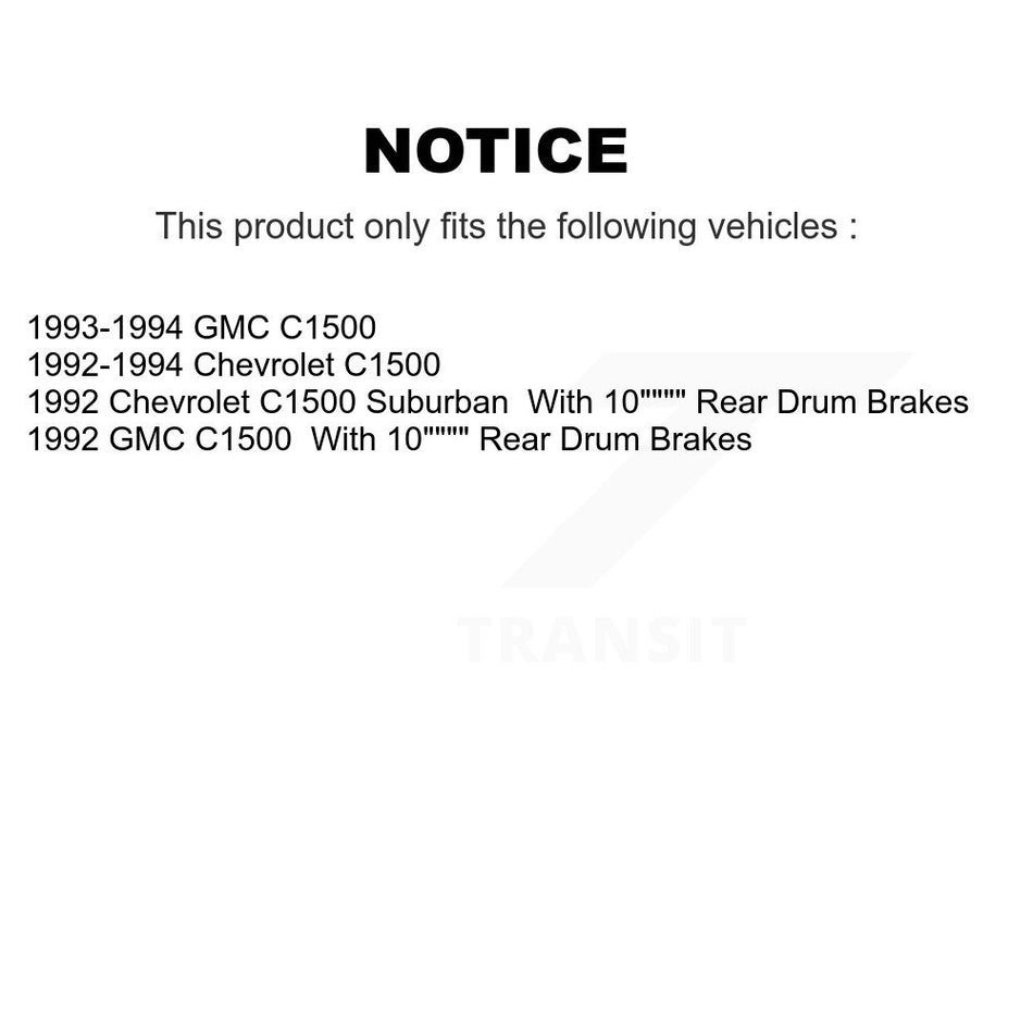 Front Disc Brake Caliper Rotors And Semi-Metallic Pads Kit For C1500 Chevrolet GMC Suburban KC8-101366N